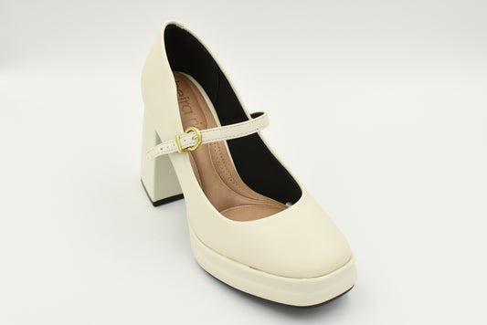 Zapato Cerrado Alto  Blanco 4298103