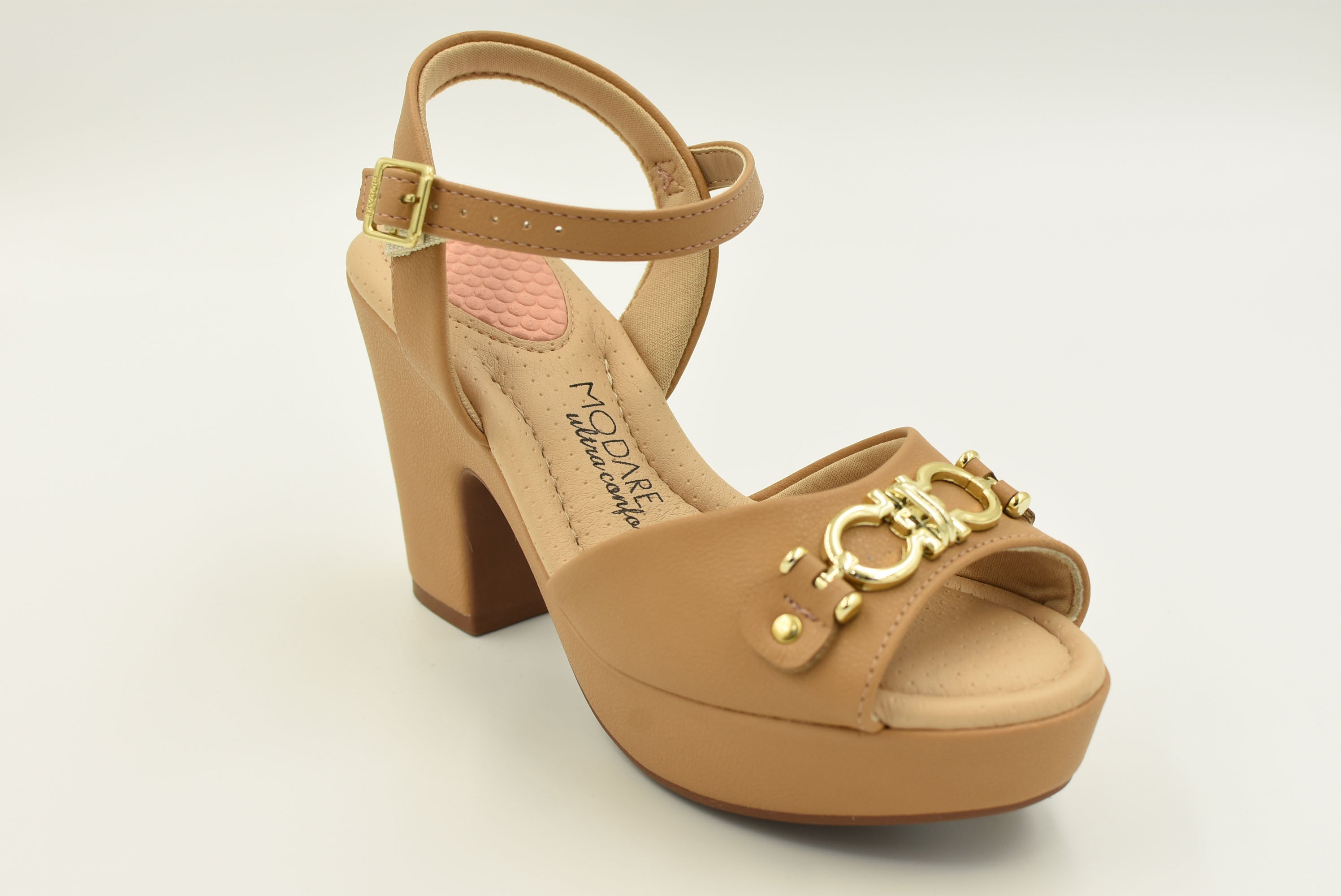 Capri Camel Sandalia Alto 7165120