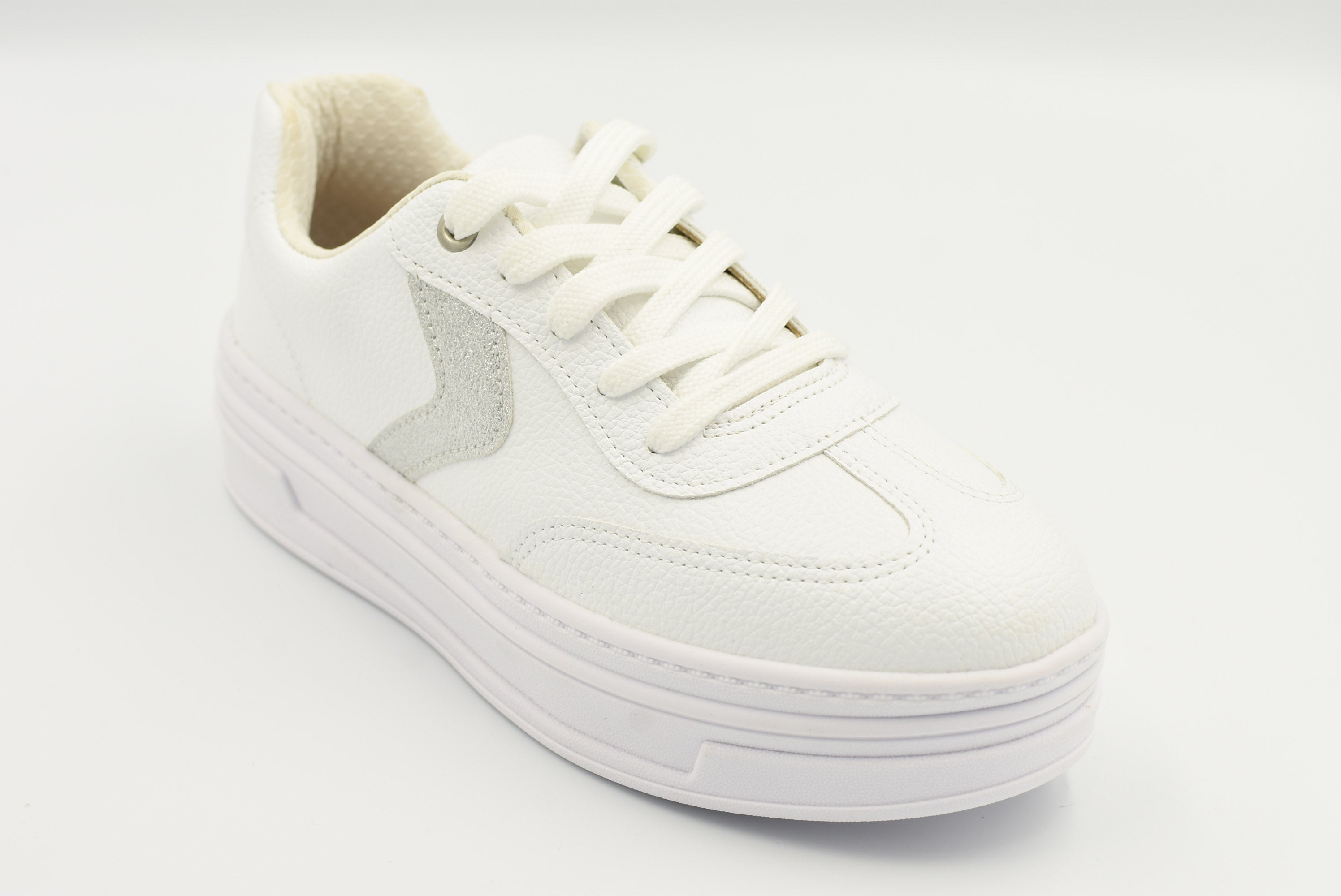 Bretaña Tenis Blanco/ Plata